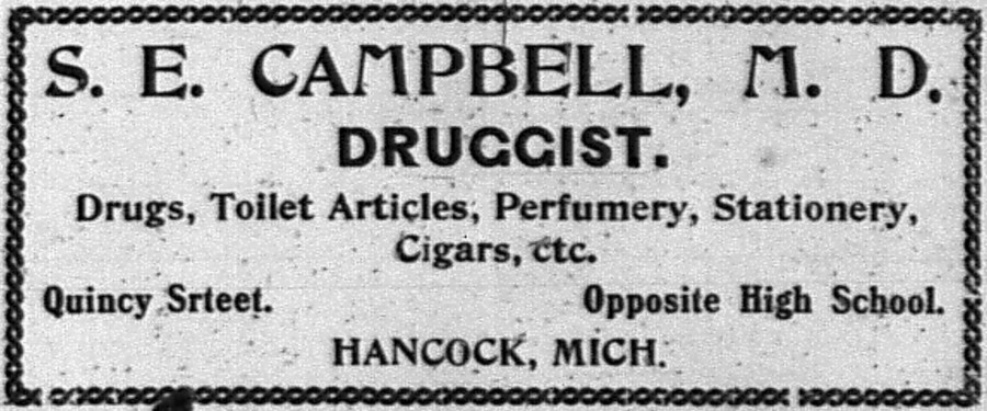 Newspaper ad - <i> The Daily Mining Gazette</i>, 26 Sep 1903